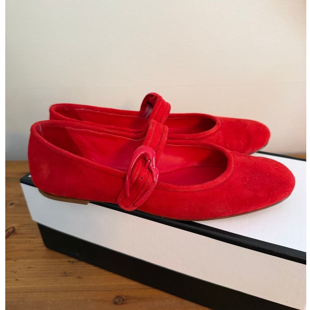 Larroude Verona Ballet Flats Mary Jane Red size 7.5